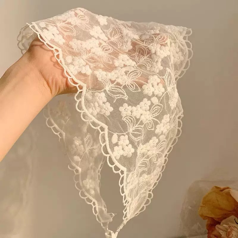 Useful Tech Accessories - Multi Functional Triangle Scarf Cream Color