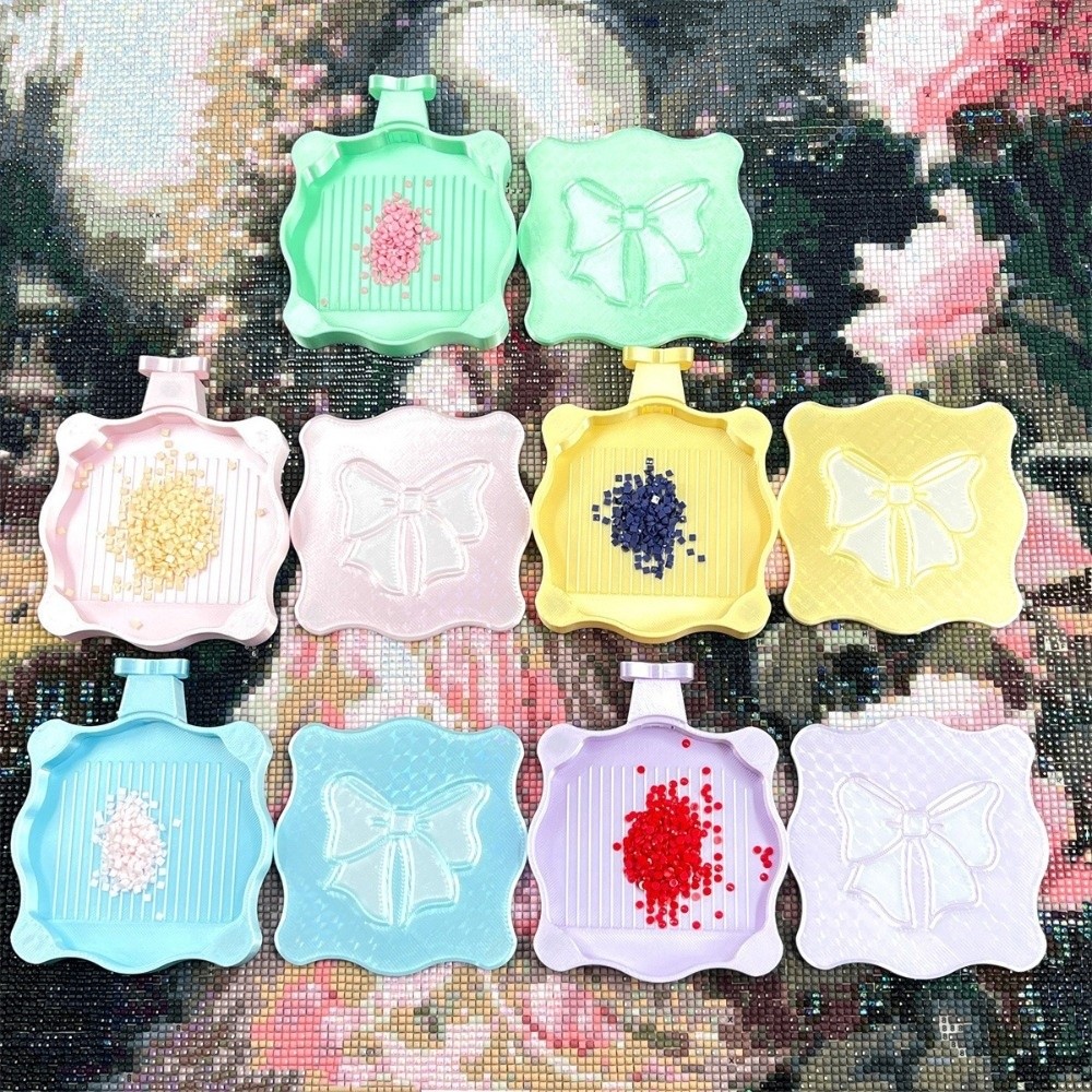 Useful Tech Accessories - DIY Craft Diamond Painting Bowknot Tray