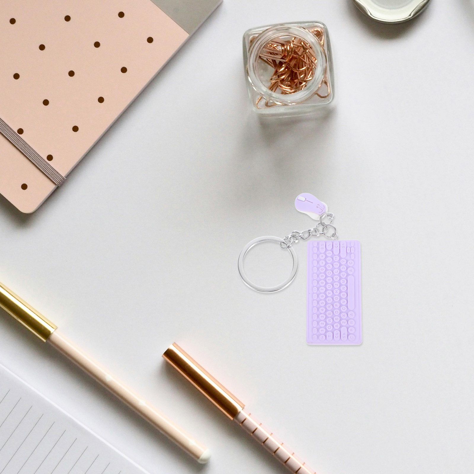 Mini Keyboard Mouse Keychain C - Tech Girl Accessories 评论和价格