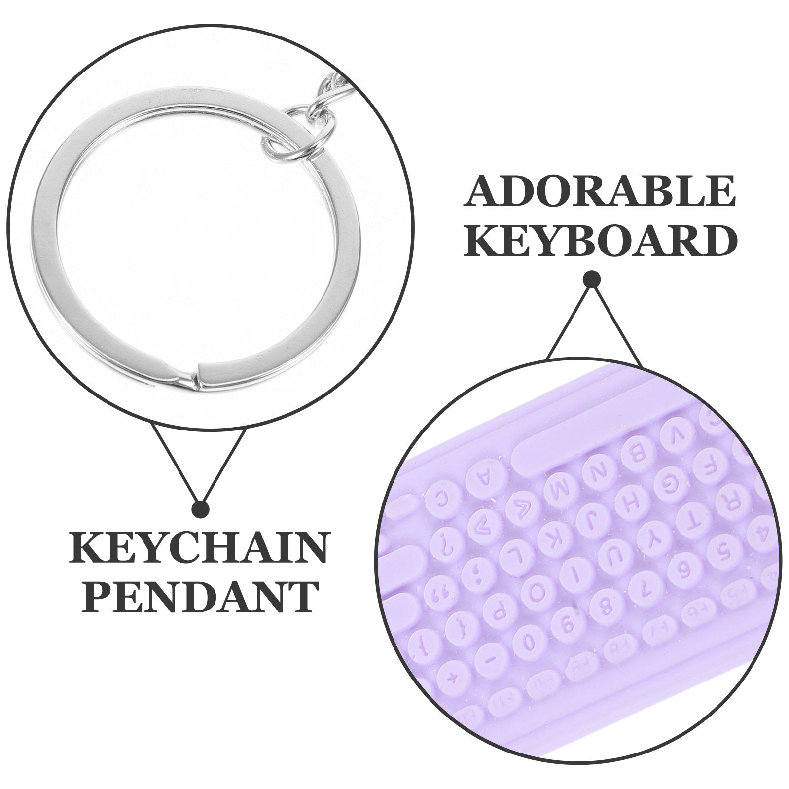 Mini Keyboard Mouse Keychain C - Tech Girl Accessories 评论和价格