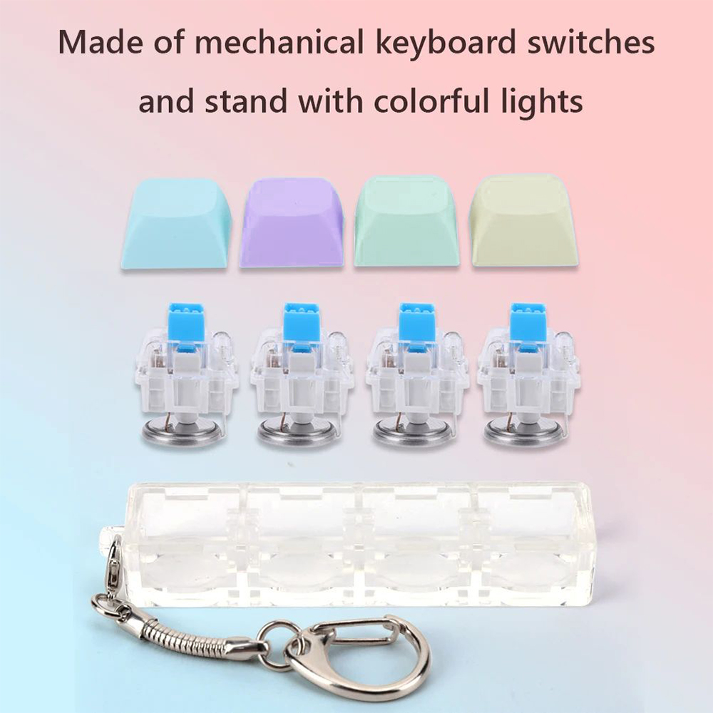 4/9 Keys LED Light-Up Keychain - Tech Office Accessories 评论和价格