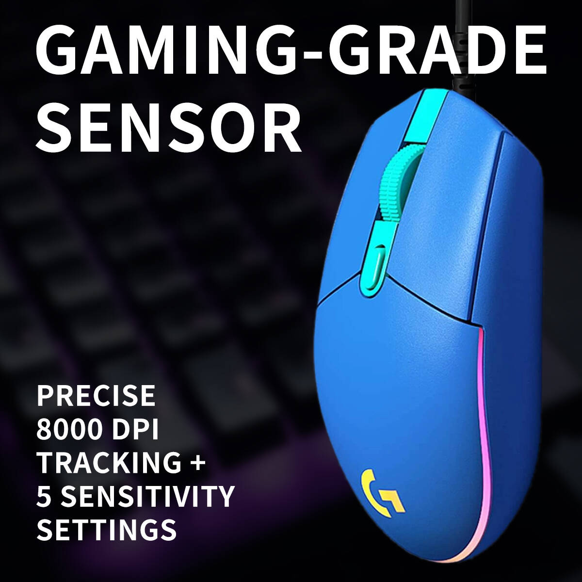 Logitech G203 LIGHTSYNC Wired  - Logitech Mouse G203 评论和价格
