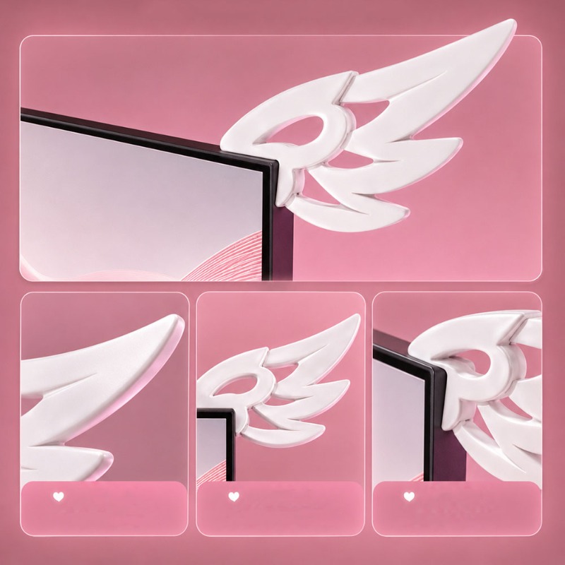 Kawaii 3D Wing Decor for Compu - Tech Table Accessories 评论和价格