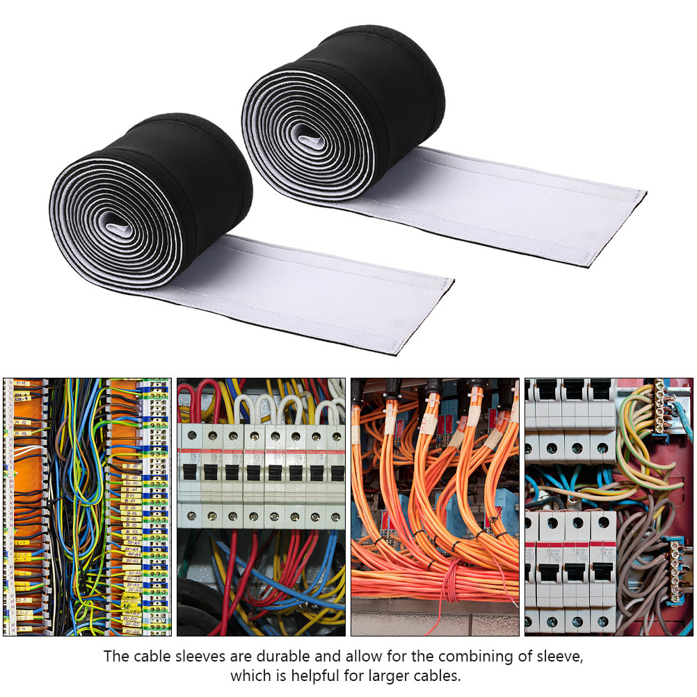 2Pcs Cable Sleeve Neoprene Str - Cable Sleeve Neoprene 评论和价格