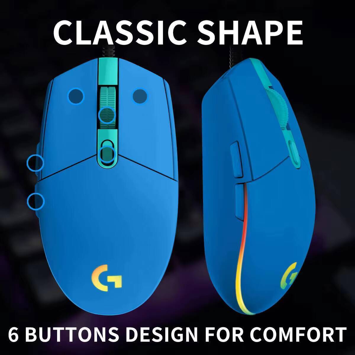 Logitech G203 Prodigy RGB Gami - Logitech Mouse G203 评论和价格