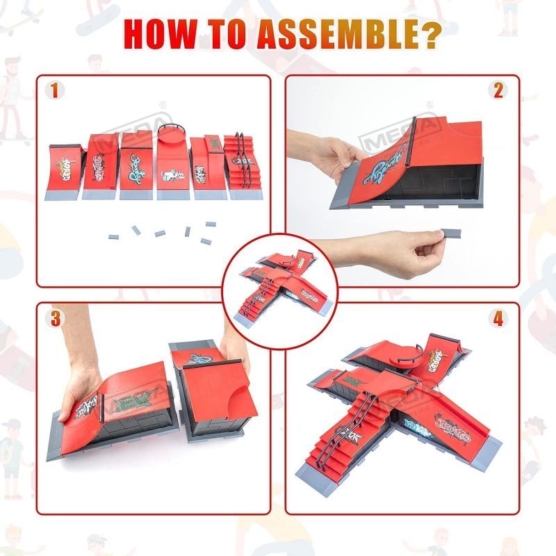 DIY Finger Skatepark 6-in-1 Se - Tech Accessories For Kids 评论和价格