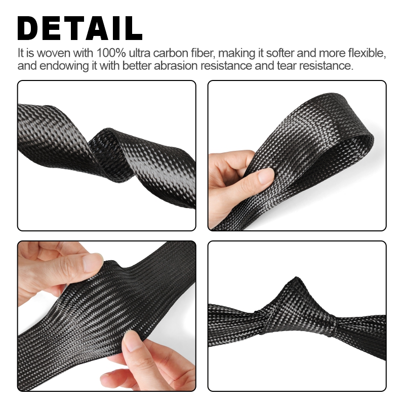 1M Carbon Fiber Cable Sleeve B - Cable Sleeve Neoprene 评论和价格