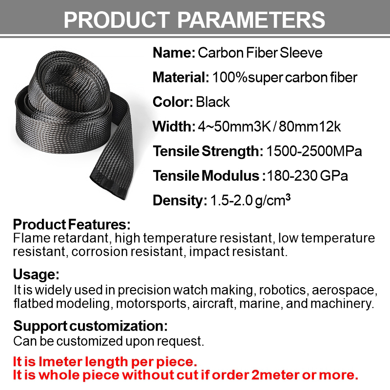1M Carbon Fiber Cable Sleeve B - Cable Sleeve Neoprene 评论和价格