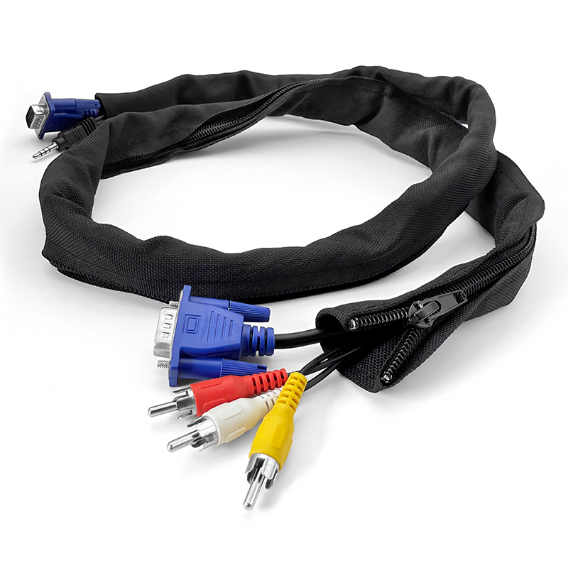 Reusable Anti-Tangle Zipper Ca - Cable Sleeve Neoprene 评论和价格