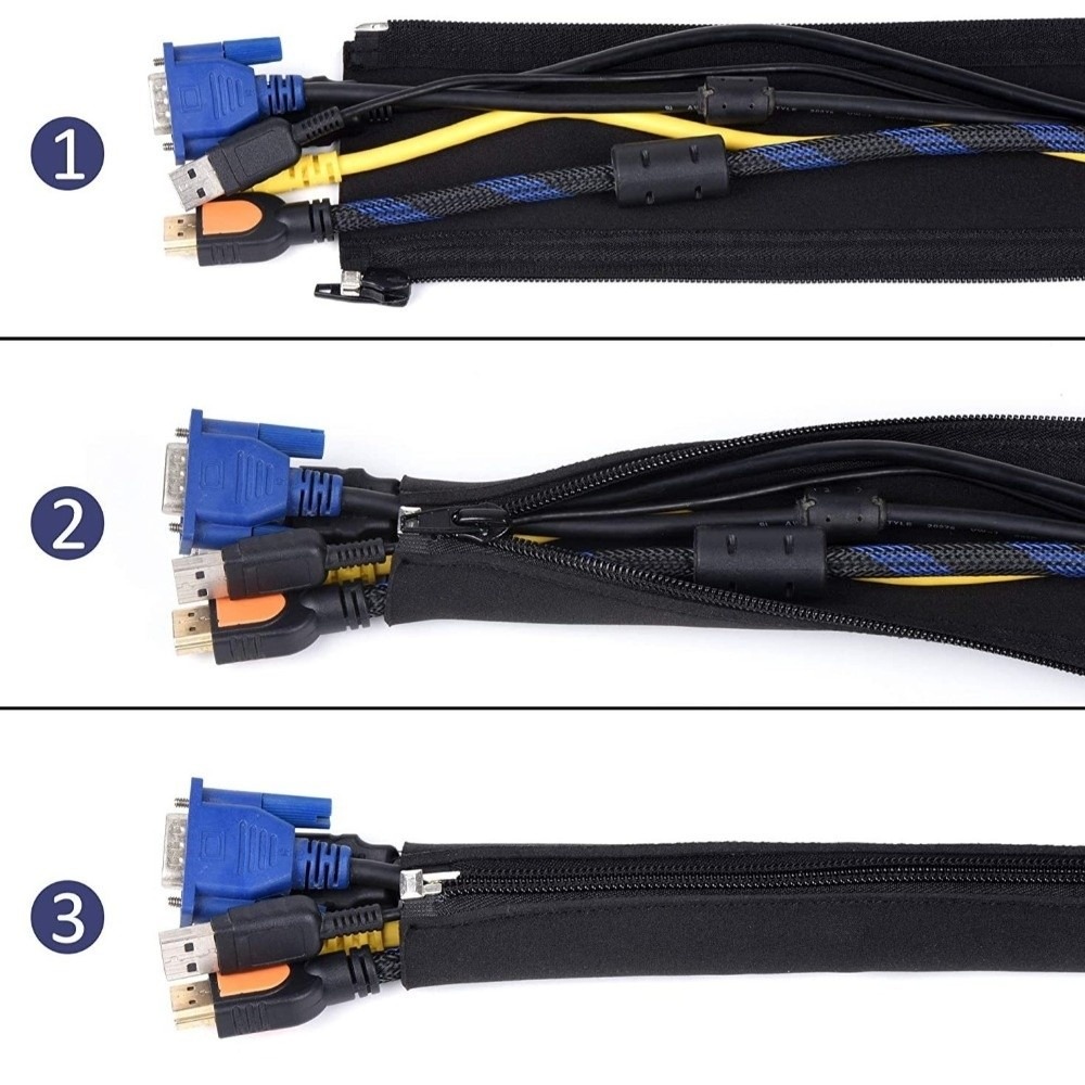 Cable Organizer Bag 50cm Cable - Cable Sleeve Neoprene 评论和价格