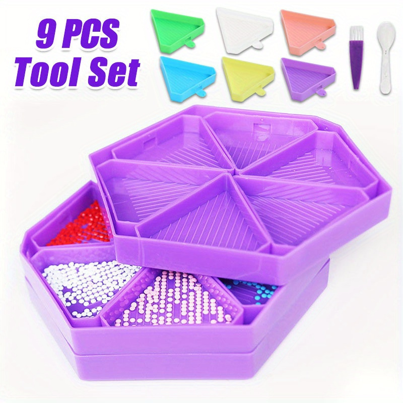 9PCS New Diamond Painting Tray - Useful Tech Accessories 评论和价格