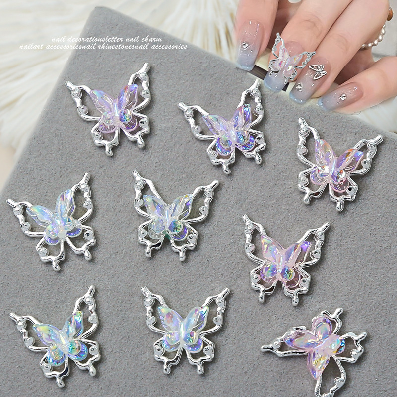 10PCS 3D Aurora Hollow Nail Ar - Trending Tech Accessories 评论和价格