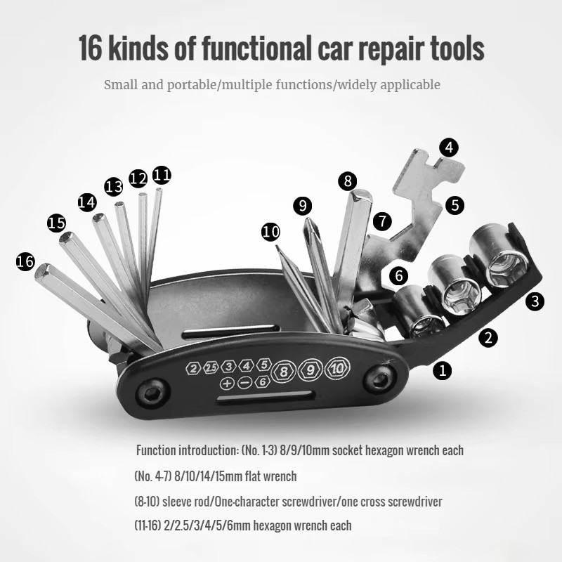 Portable Bicycle Repair Tools  - Useful Tech Accessories 评论和价格