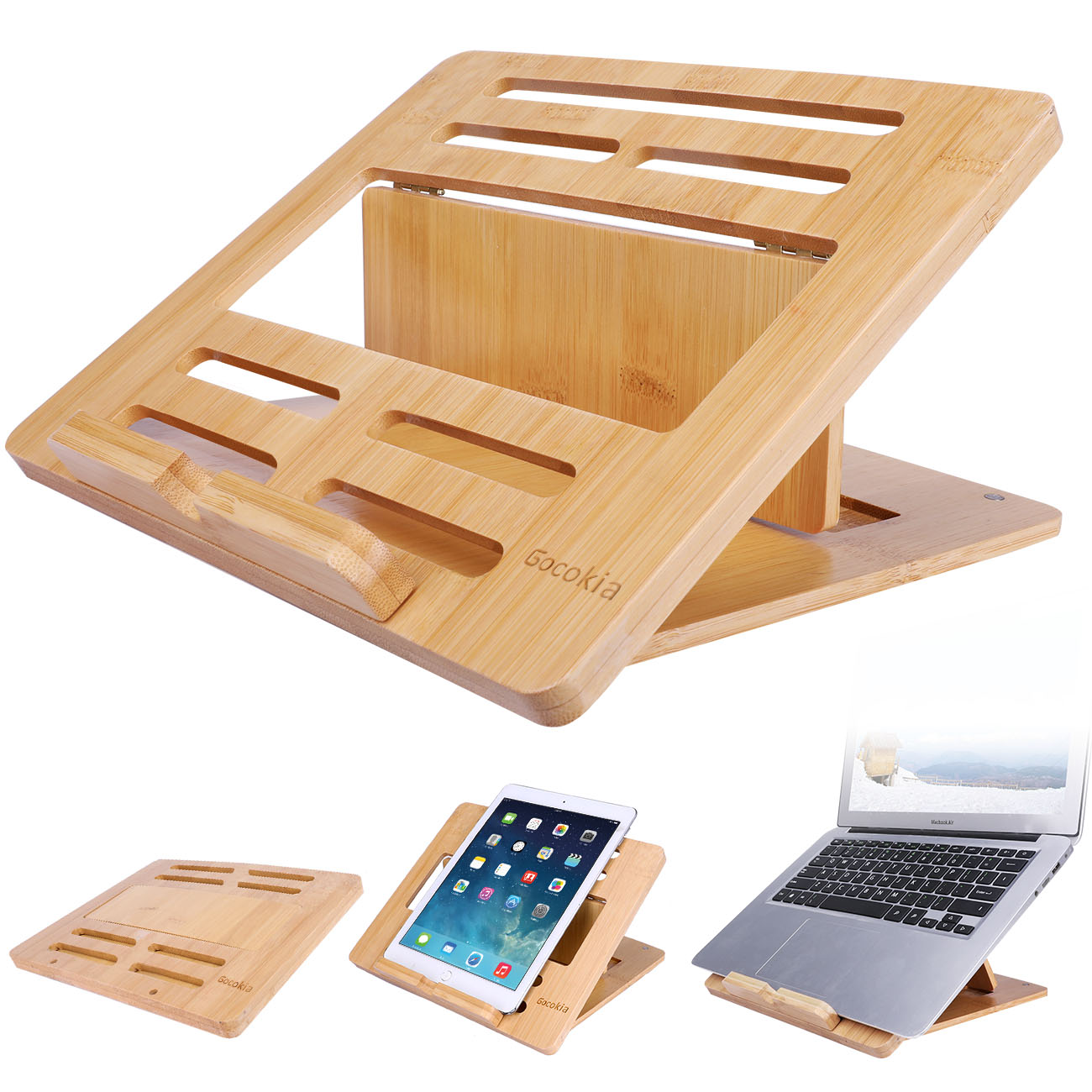 Bamboo Fodable Laptop Notebook - Laptop Stand Bamboo 评论和价格