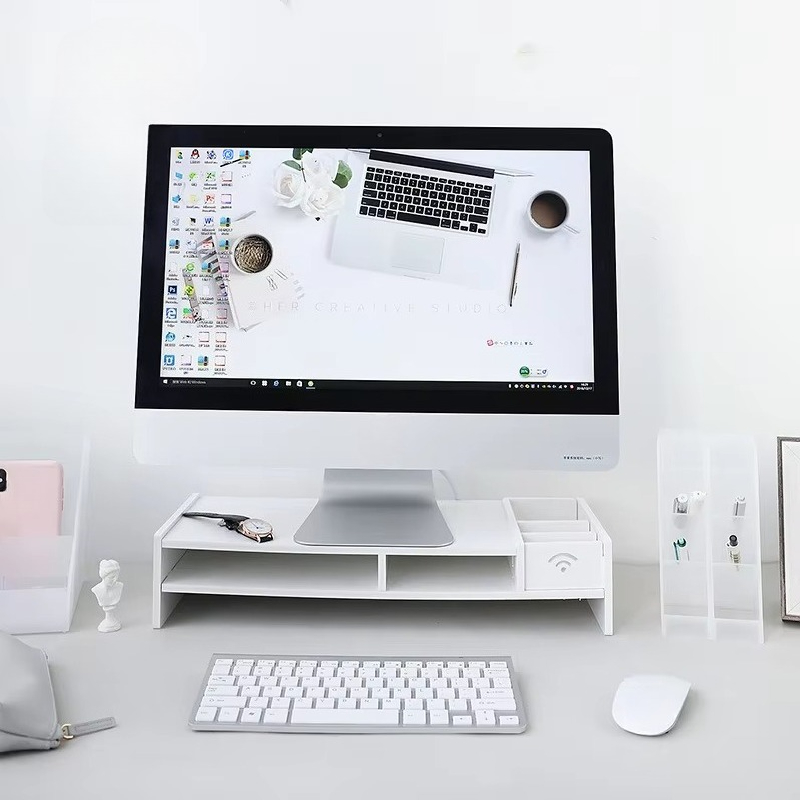 &cSpace Saving 2 Tier Bamboo L - Laptop Stand Bamboo 评论和价格